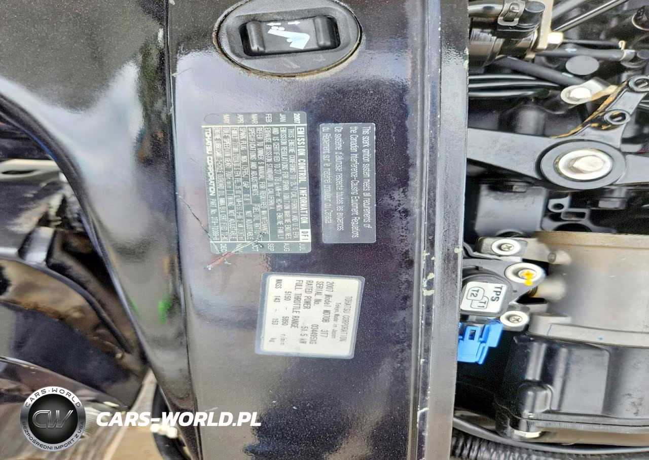 2007 Tohatsu Boat Motor VIN:034495XG - 10