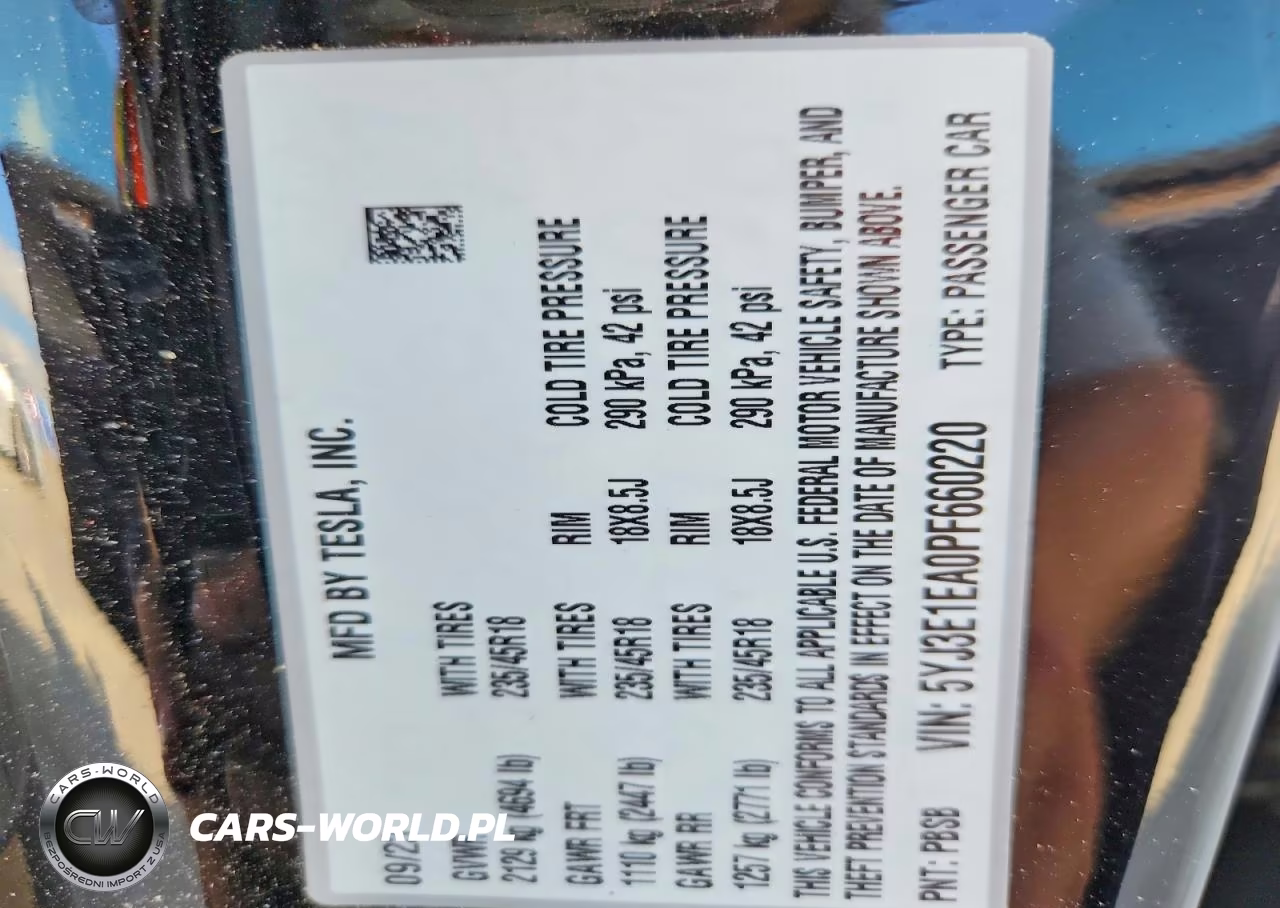2023 Tesla Model 3 VIN:5YJ3E1EA0PF660220 - 13