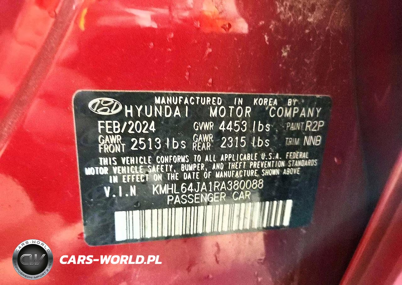 2024 Hyundai Sonata Sel VIN:KMHL64JA1RA380088 - 12