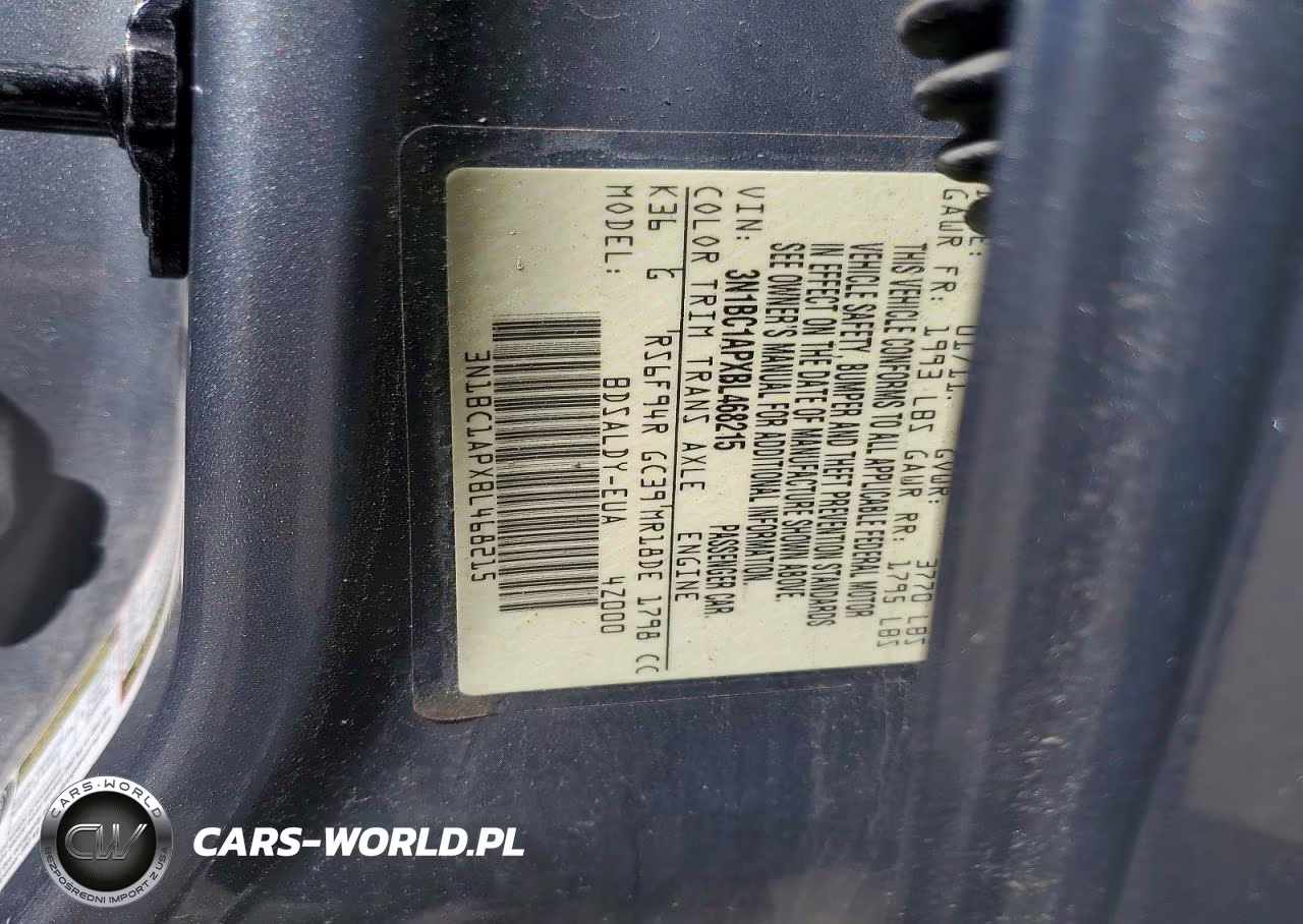 2011 Nissan Versa 1.8 S VIN:3N1BC1APXBL468215 - 12