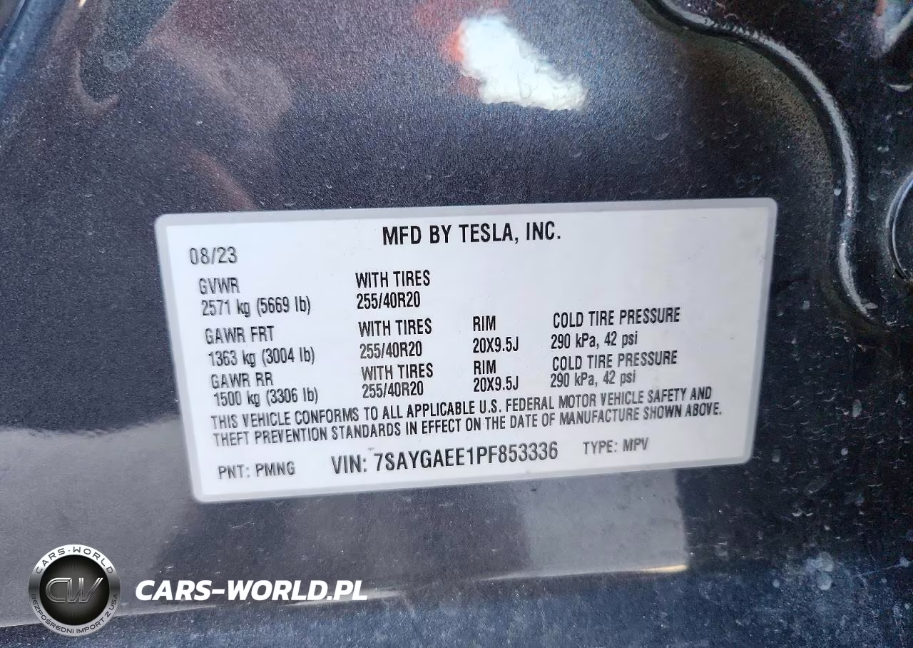 2023 Tesla Model Y VIN:7SAYGAEE1PF853336 - 14