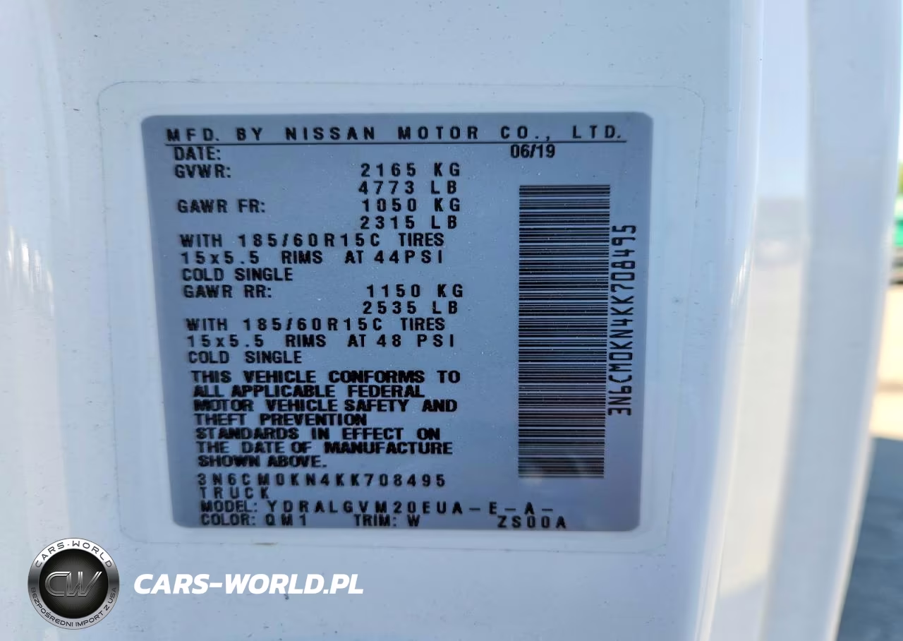 2019 Nissan Nv200 Delivery Van VIN:3N6CM0KN4KK708495 - 13