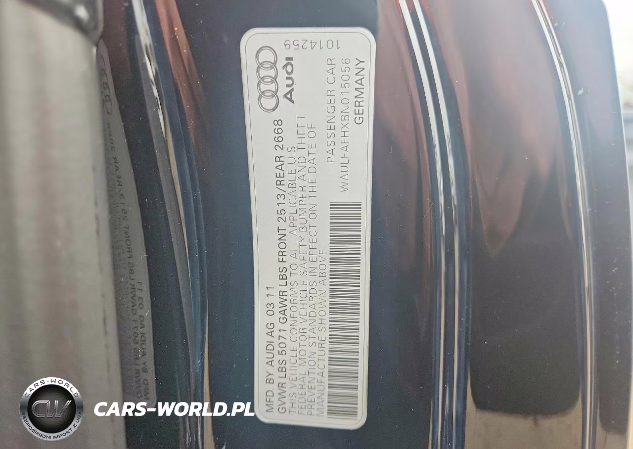 2011 Audi A5 Premium Plus VIN:WAULFAFHXBN015056 - 12