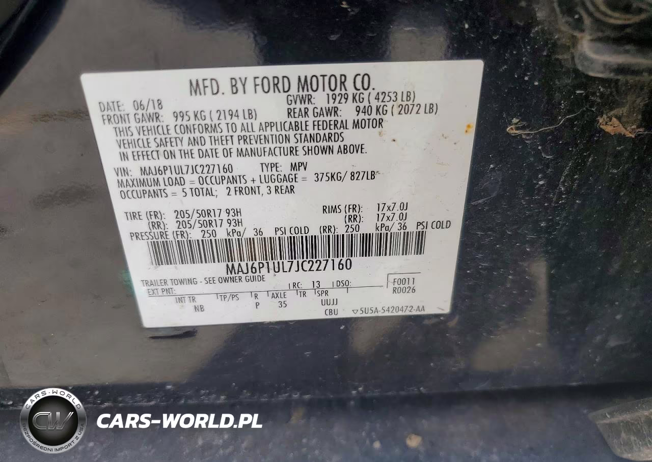 2018 Ford Ecosport Se VIN:MAJ6P1UL7JC227160 - 12