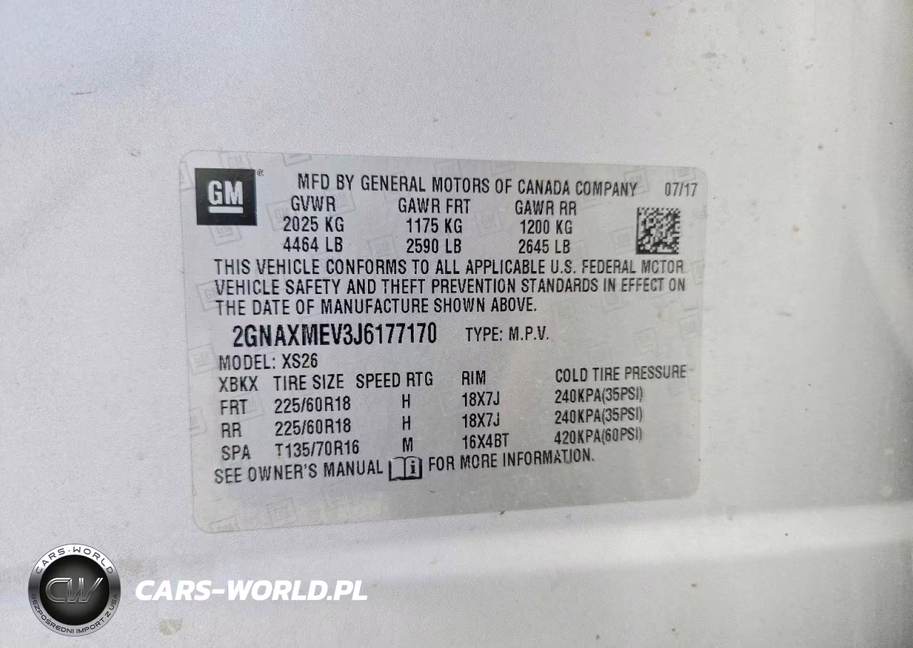 2018 Chevrolet Equinox Premier VIN:2GNAXMEV3J6177170 - 13