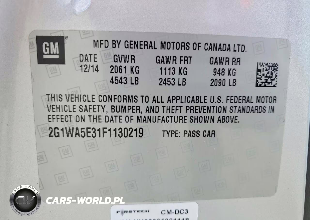 2015 Chevrolet Impala Limited Ls VIN:2G1WA5E31F1130219 - 12