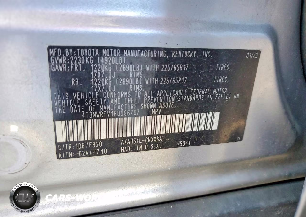 2023 Toyota Rav4 Le VIN:4T3MWRFV1PU086707 - 12