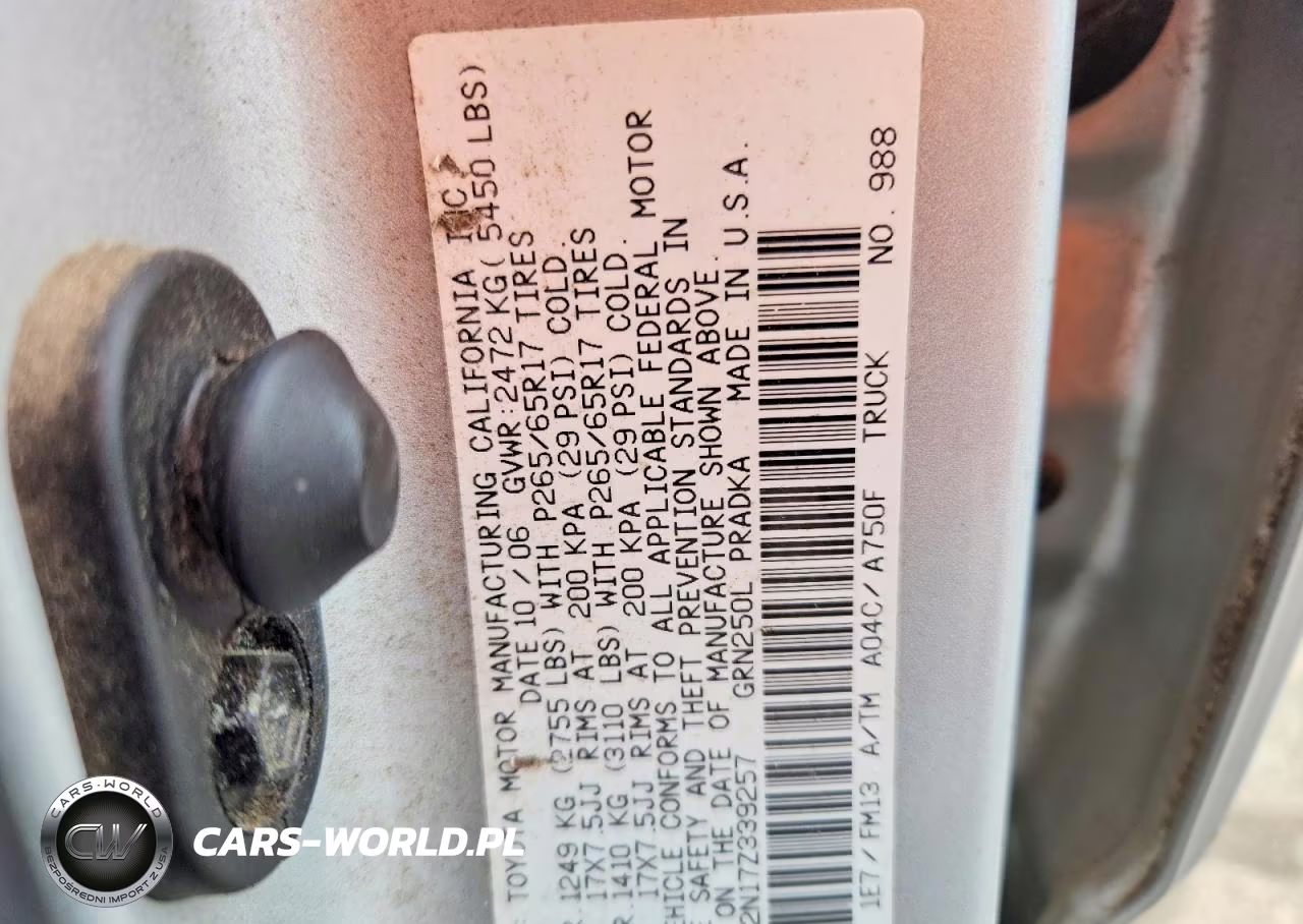 2007 Toyota Tacoma Base V6 VIN:5TEMU52N17Z339257 - 12
