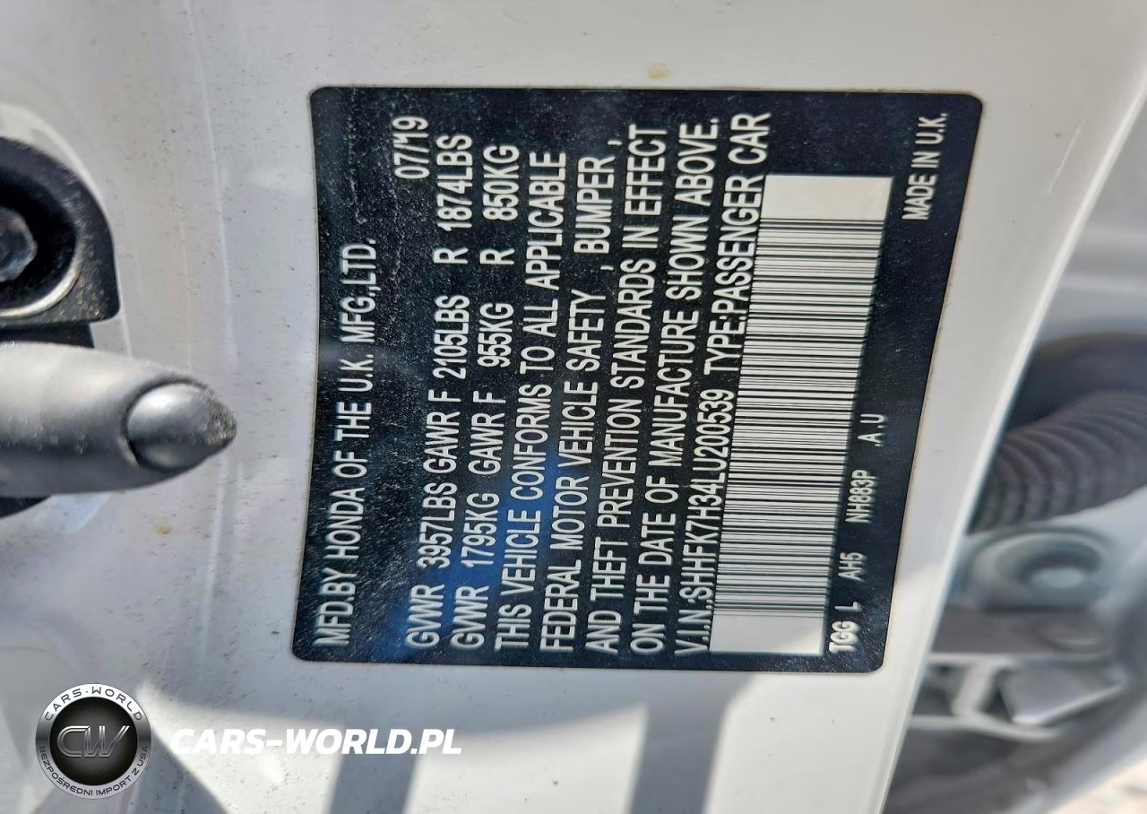 2020 Honda Civic Lx VIN:SHHFK7H34LU200539 - 12