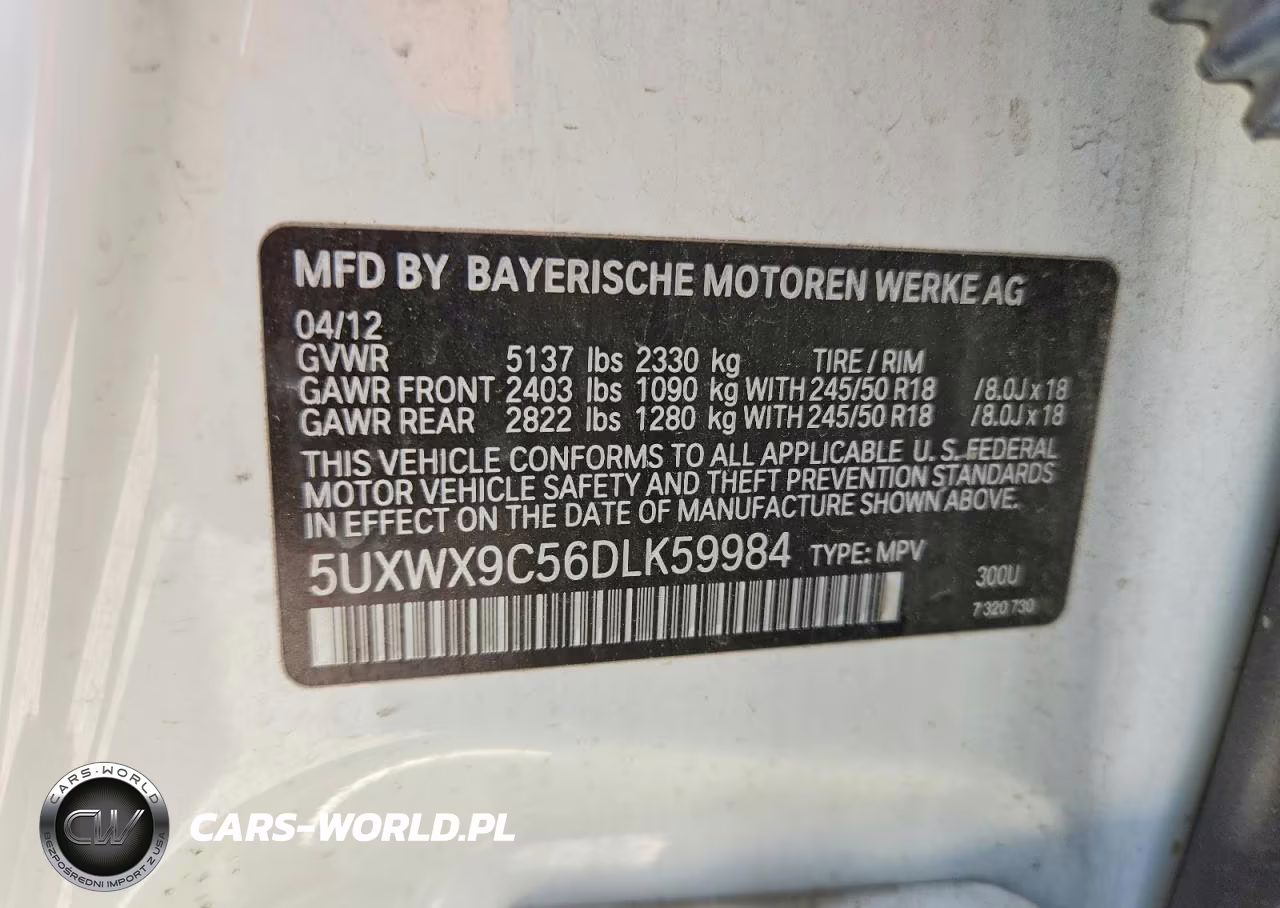 2013 BMW X3 xDrive28I VIN:5UXWX9C56DLK59984 - 13