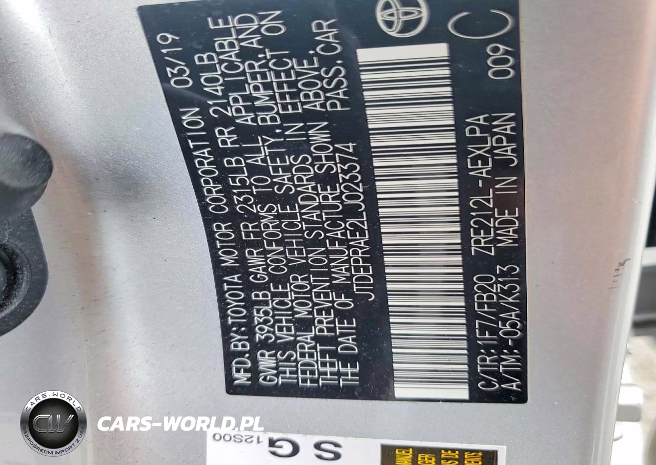 2020 Toyota Corolla Le VIN:JTDEPRAE2LJ023374 - 13