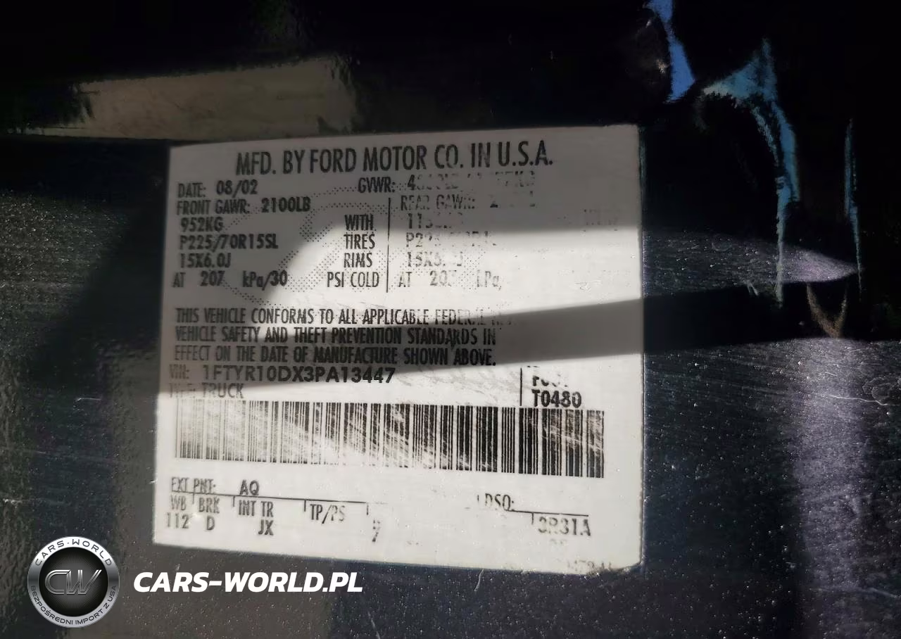 2003 Ford Ranger VIN:1FTYR10DX3PA13447 - 12