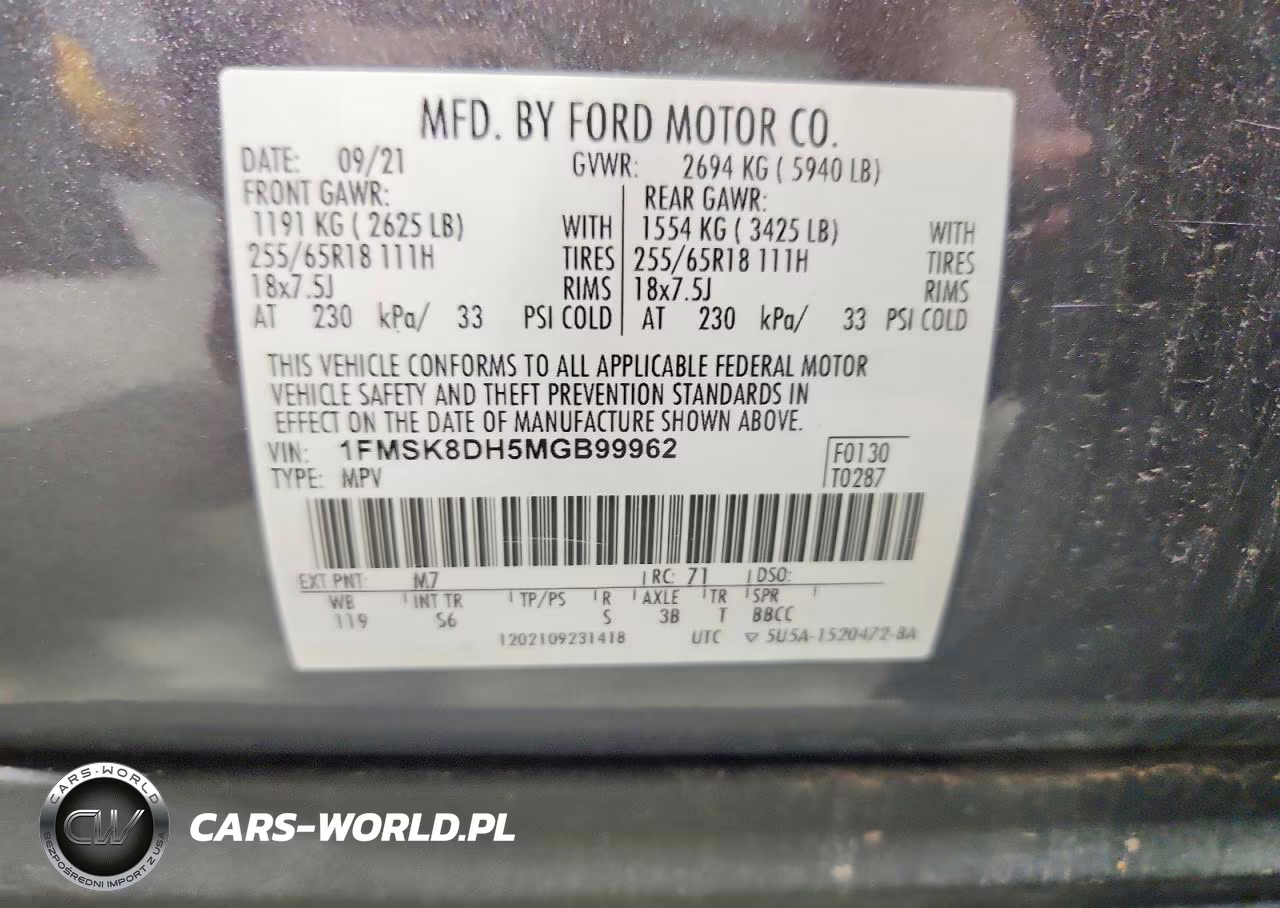 2021 Ford Explorer Xlt VIN:1FMSK8DH5MGB99962 - 13