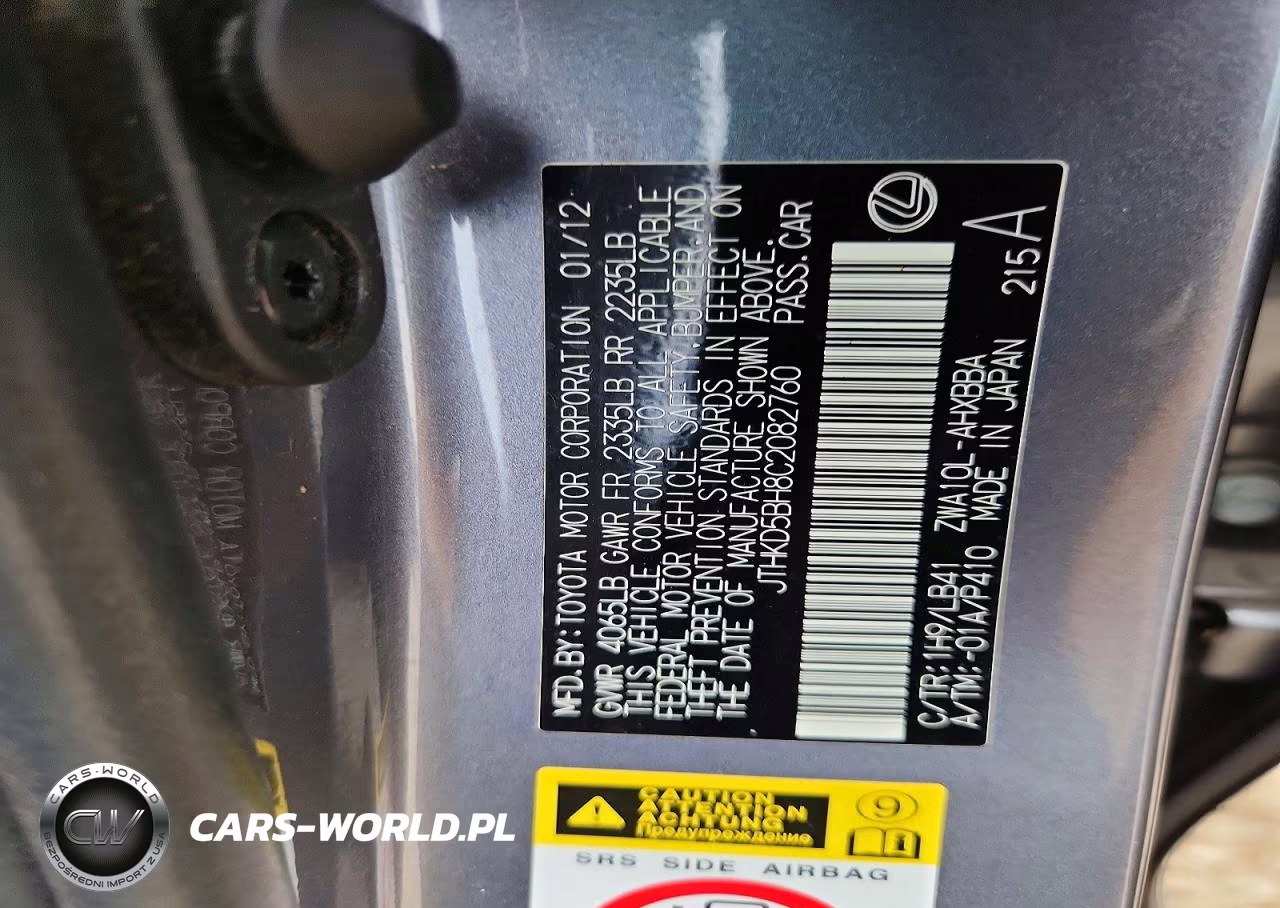 2012 Lexus Ct 200 VIN:JTHKD5BH8C2082760 - 12