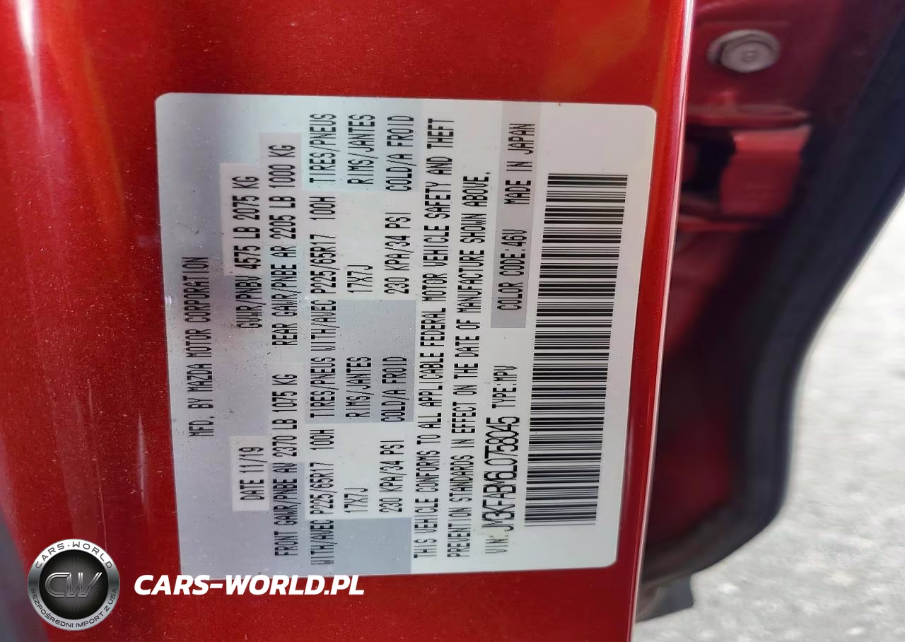 2020 Mazda Cx-5 Sport VIN:JM3KFABM6L0758045 - 12