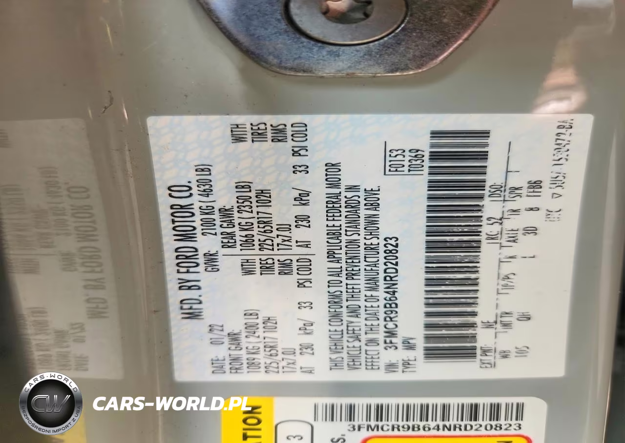 2022 Ford Bronco Sport Big Bend VIN:3FMCR9B64NRD20823 - 12