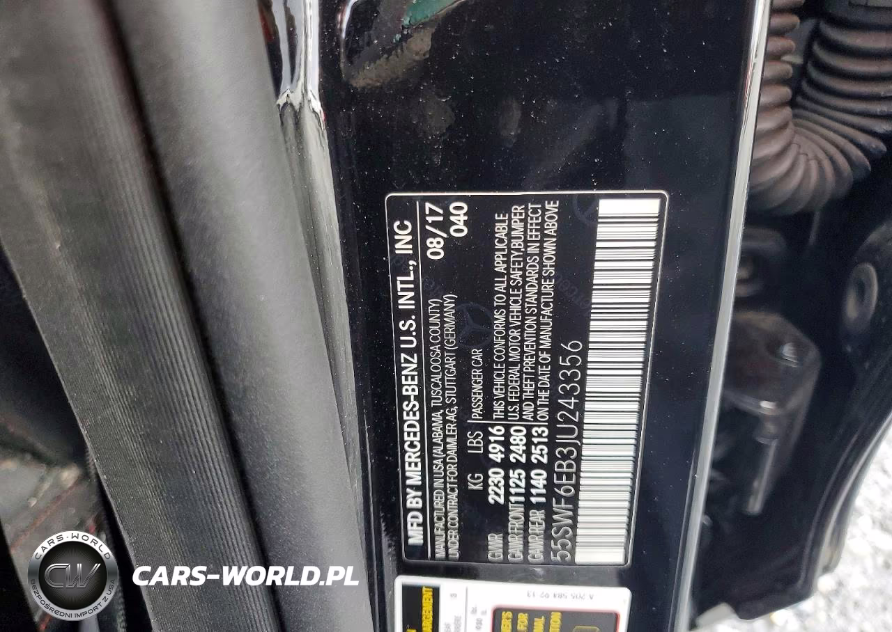 2018 Mercedes-Benz C 43 4Matic Amg VIN:55SWF6EB3JU243356 - 13