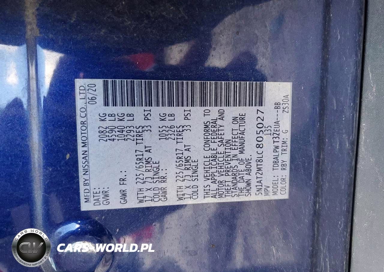 2020 Nissan Rogue S VIN:5N1AT2MT8LC805027 - 14