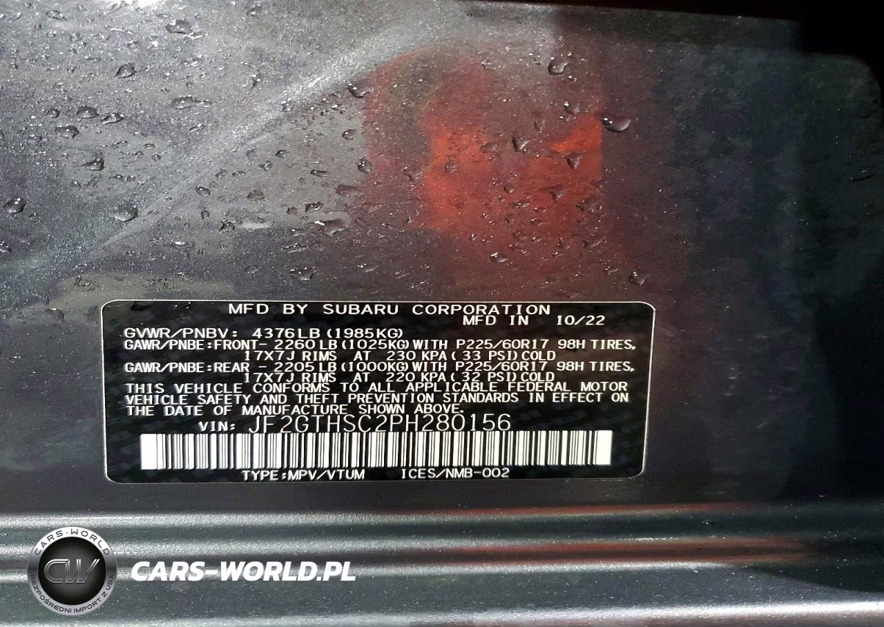 2023 Subaru Crosstrek Sport VIN:JF2GTHSC2PH280156 - 14