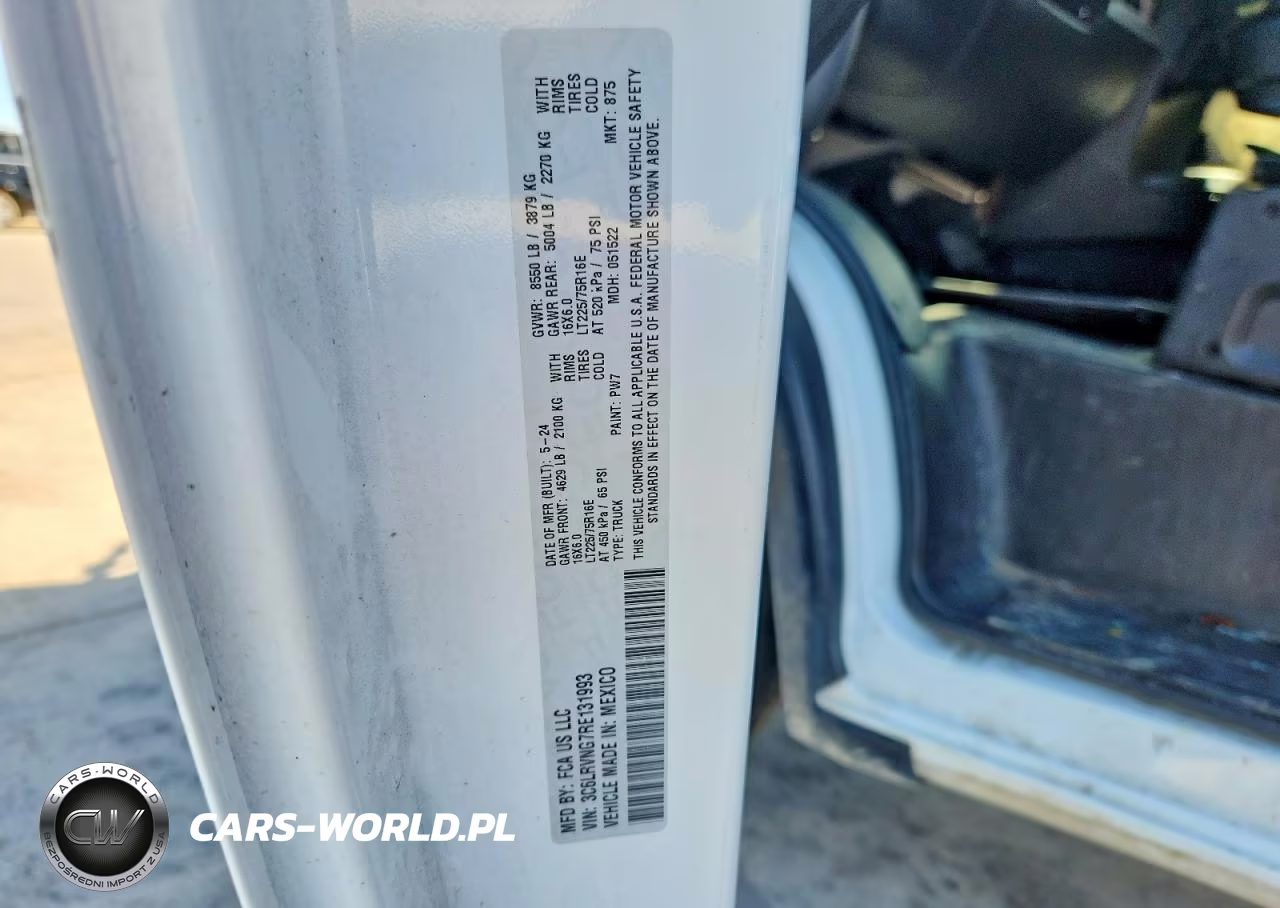 2024 Ram Promaster 1500 Delivery Van VIN:3C6LRVNG7RE131993 - 13