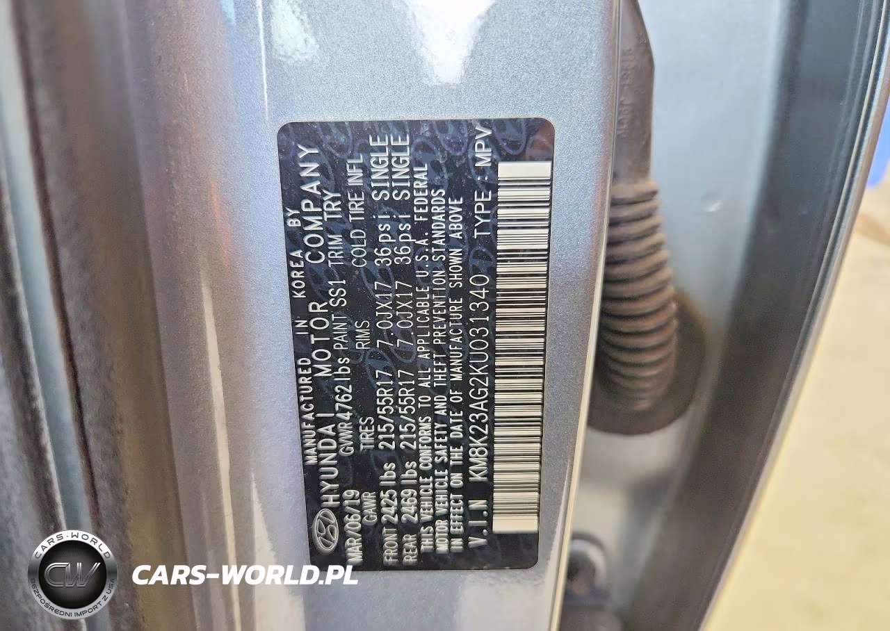 2019 Hyundai Kona Sel VIN:KM8K23AG2KU031340 - 13