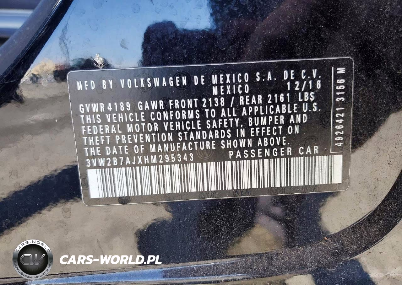 2017 Volkswagen Jetta S VIN:3VW2B7AJXHM295343 - 12