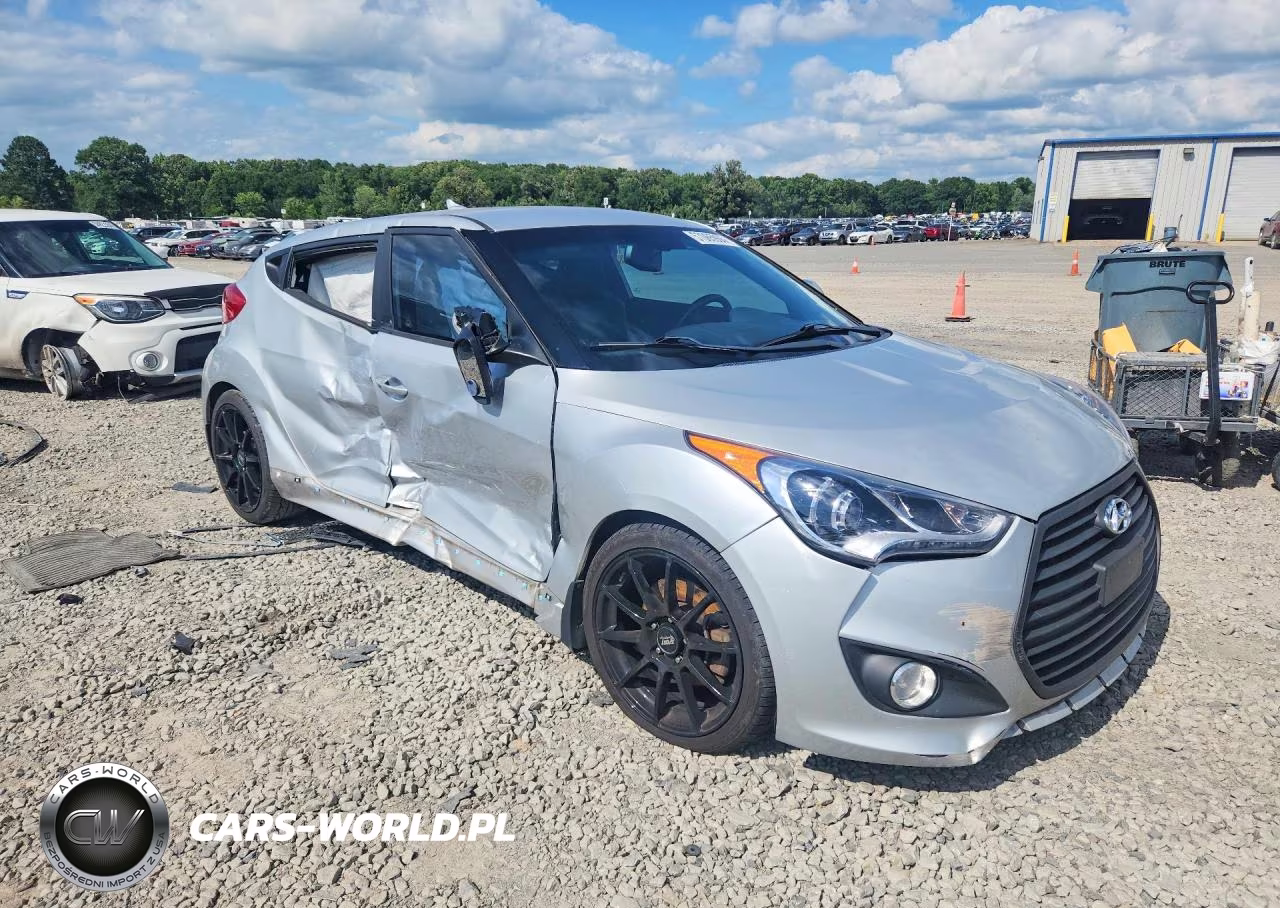 2016 Hyundai Veloster Turbo VIN:KMHTC6AEXGU302640 - 4