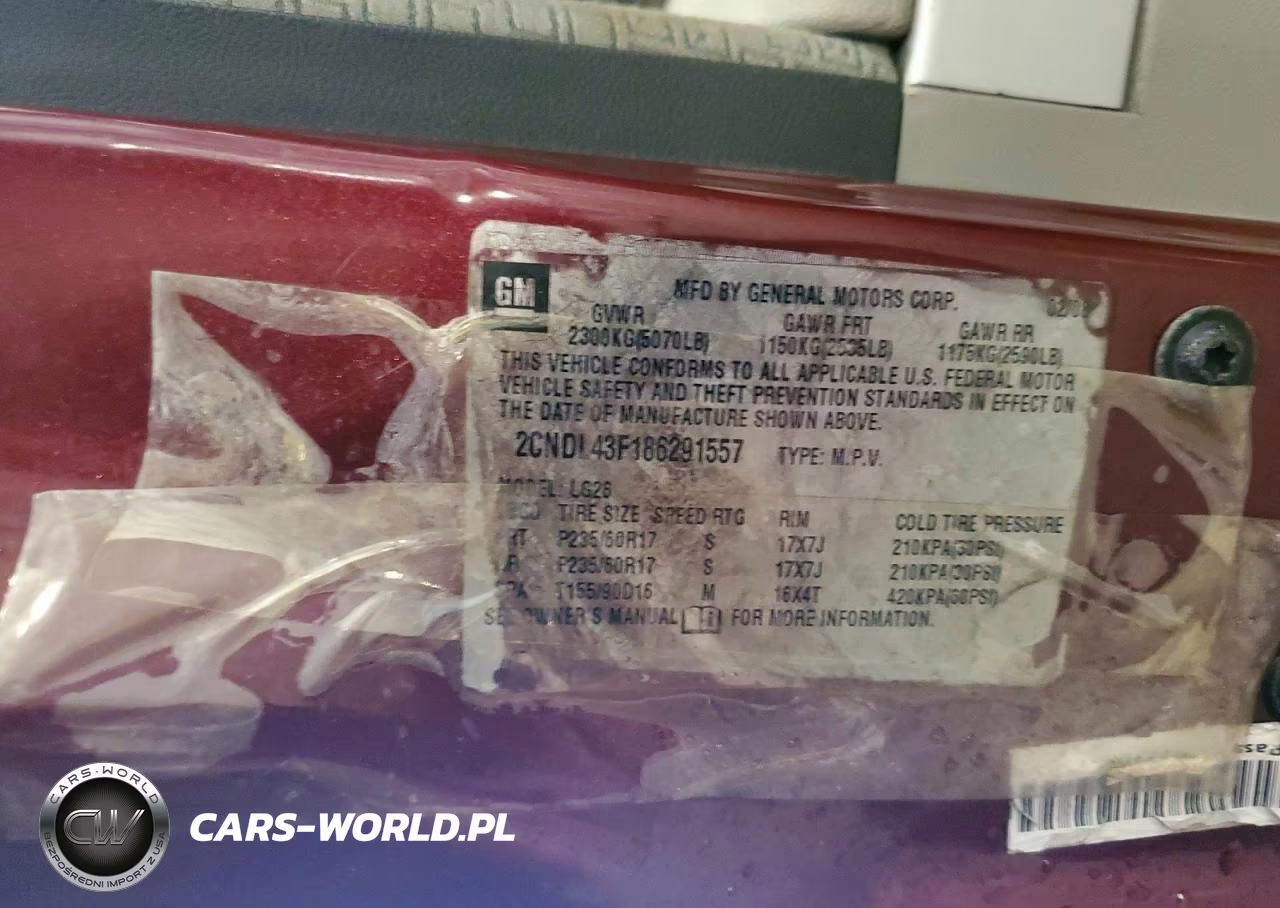 2008 Chevrolet Equinox Lt VIN:2CNDL43F186291557 - 13