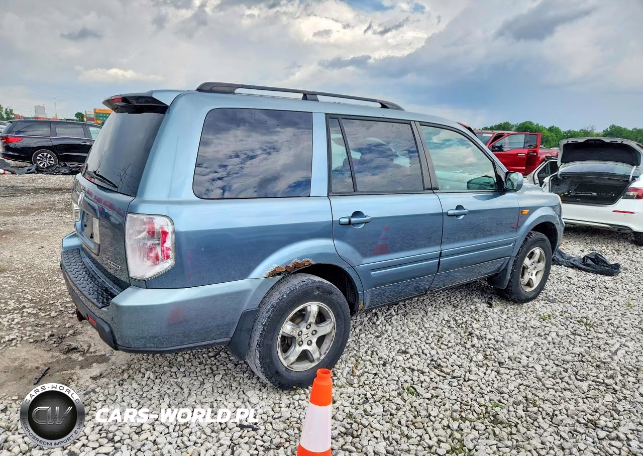 2007 Honda Pilot Ex VIN:2HKYF18437H509897 - 3
