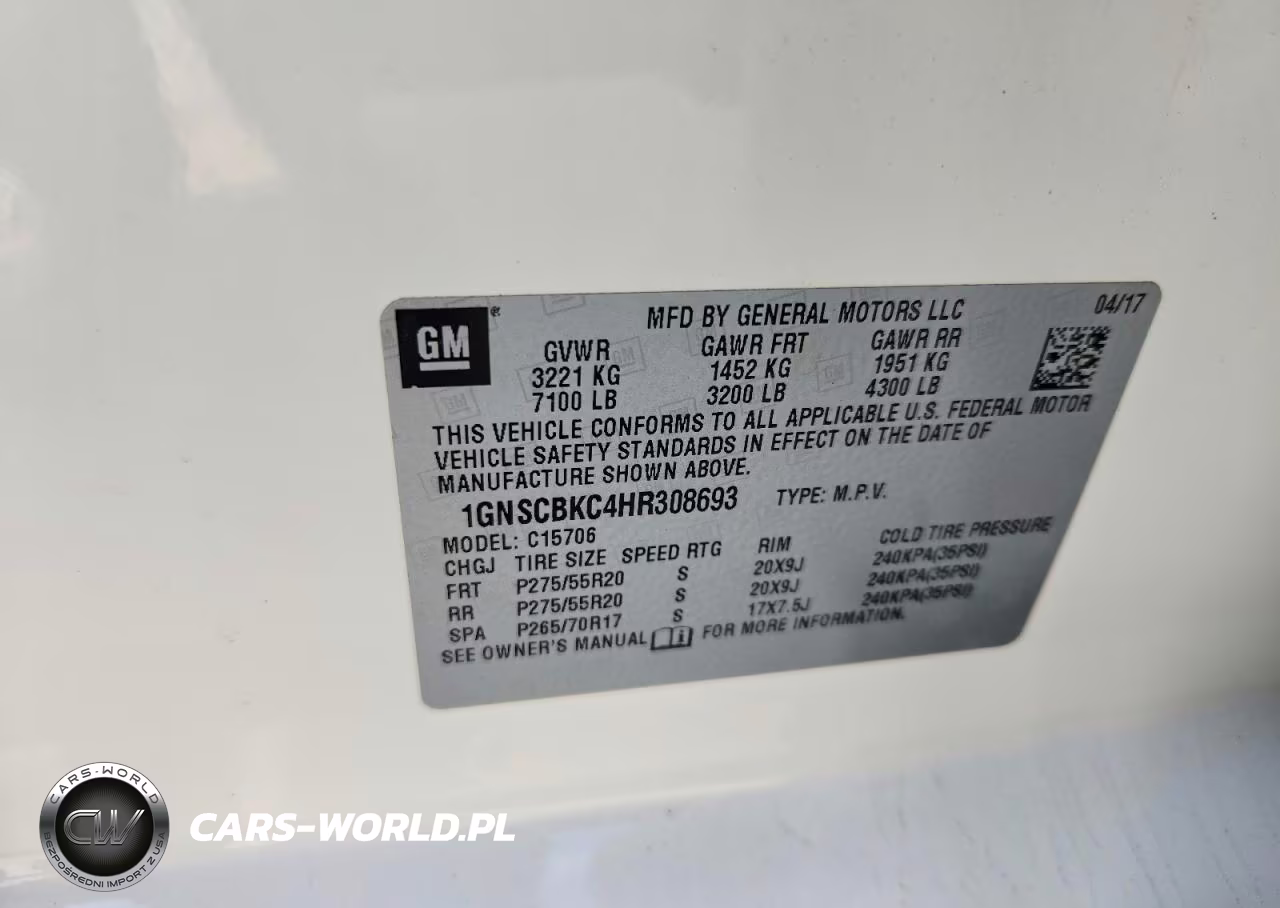2017 Chevrolet Tahoe C1500 Lt VIN:1GNSCBKC4HR308693 - 14