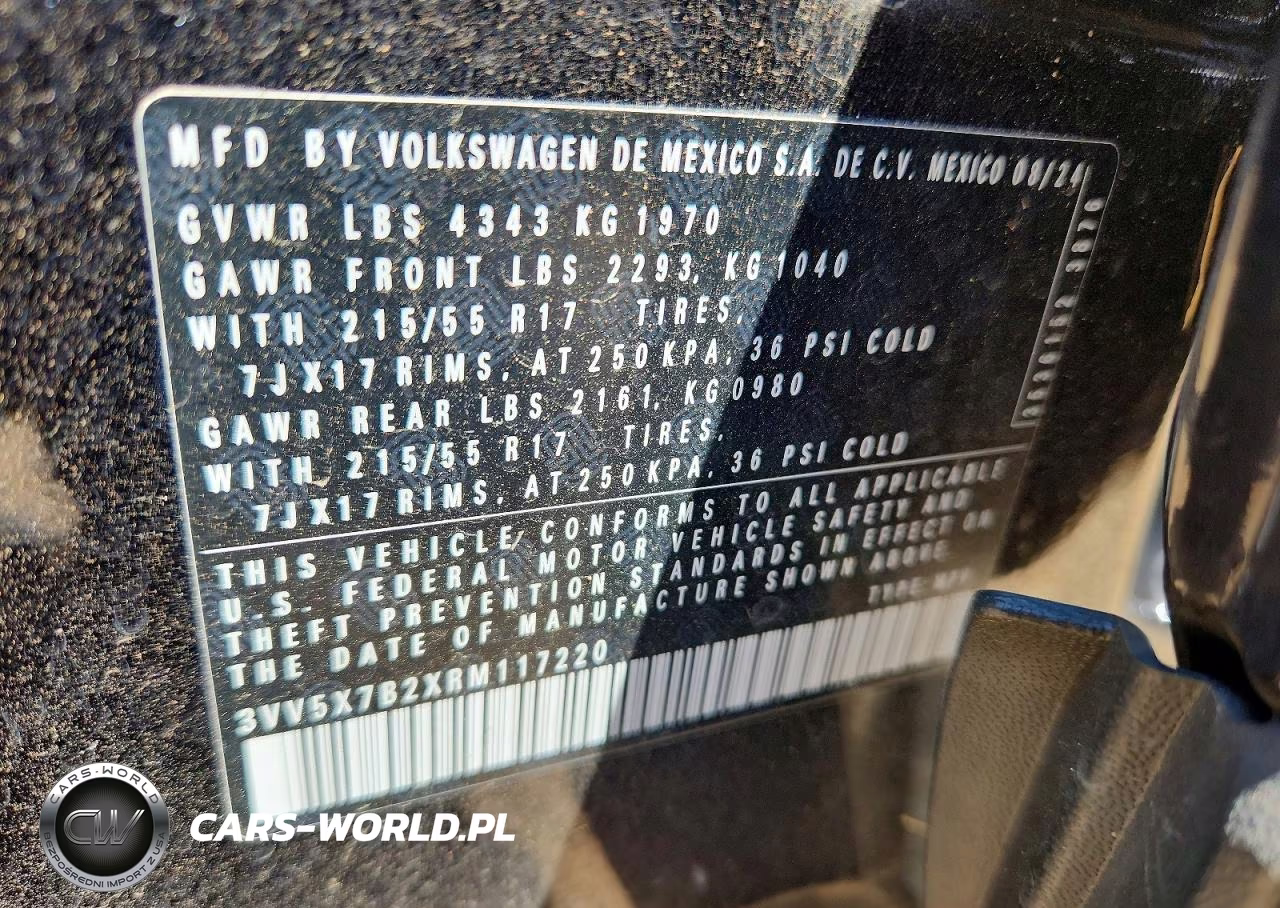 2024 Volkswagen Taos S VIN:3VV5X7B2XRM117220 - 14