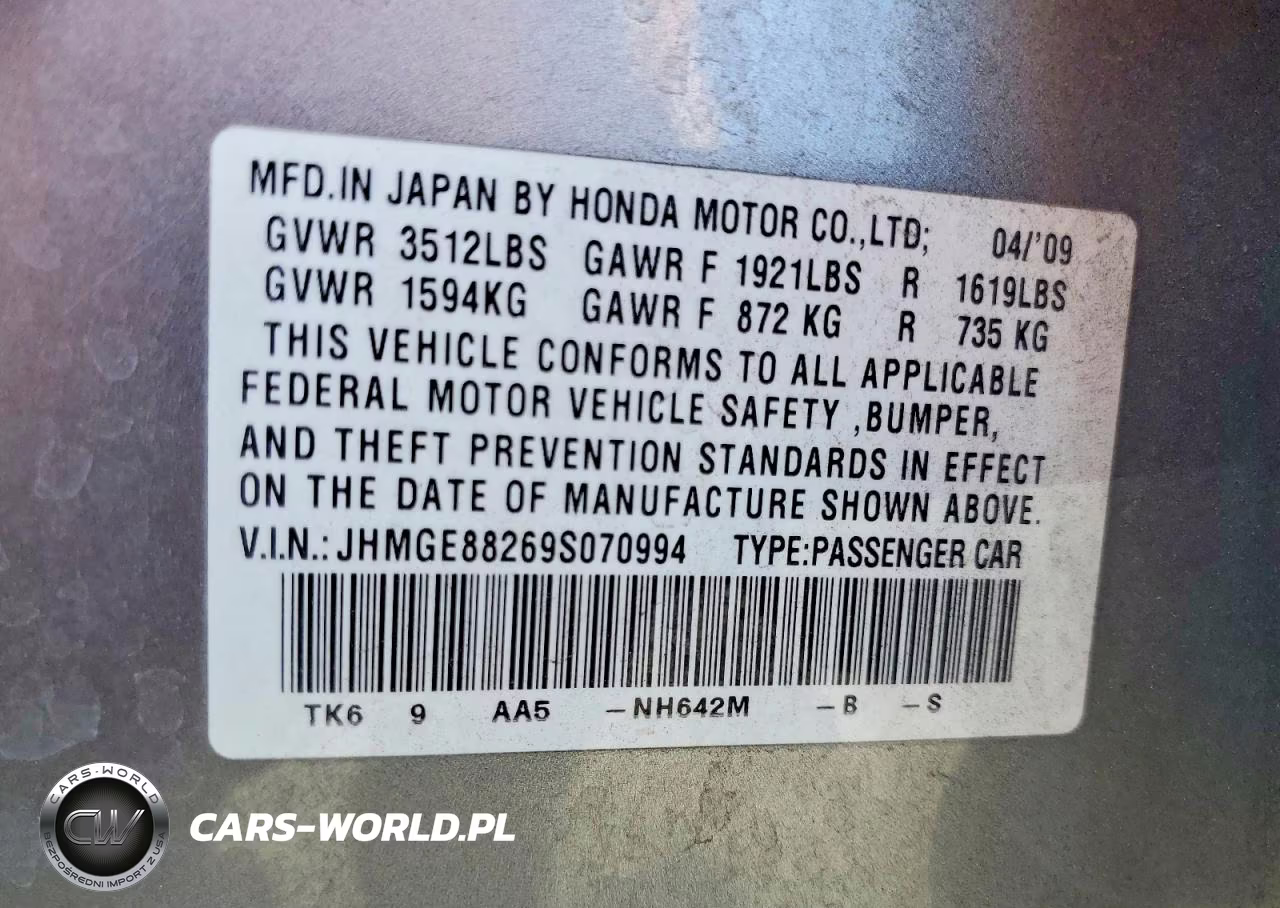 2009 Honda Fit VIN:JHMGE88269S070994 - 13