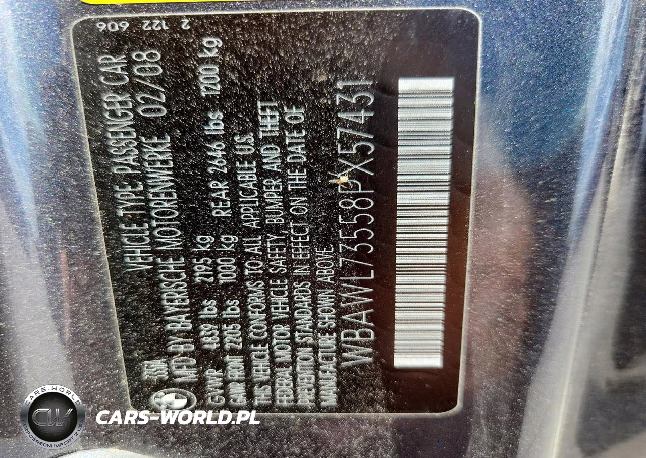 2008 BMW 335 I VIN:WBAWL73558PX57431 - 12