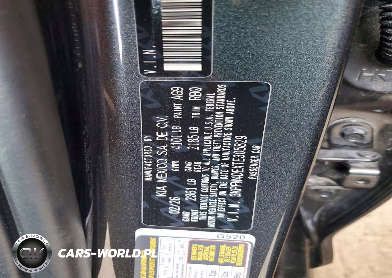 2026 Kia K4 Gt Line VIN:3KPFW4DEXTE305829 - 12