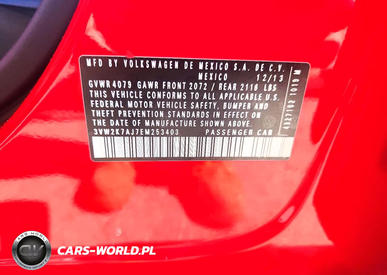 2014 Volkswagen Jetta Base VIN:3VW2K7AJ7EM253403 - 12