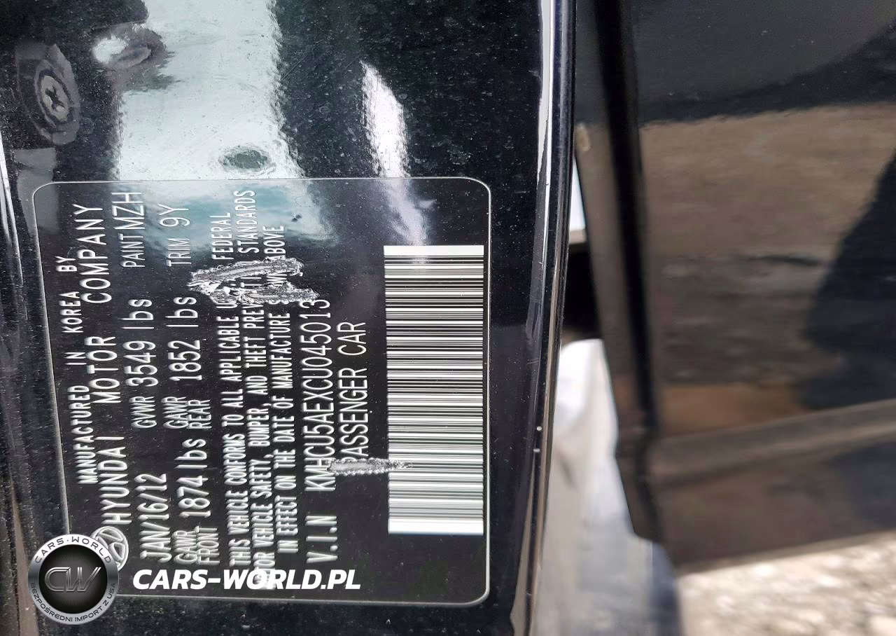 2012 Hyundai Accent Se VIN:KMHCU5AEXCU045013 - 12