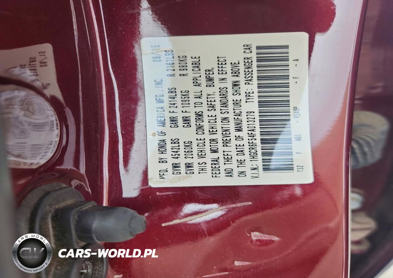 2015 Honda Accord Hybrid Exl VIN:1HGCR6F54FA013279 - 13