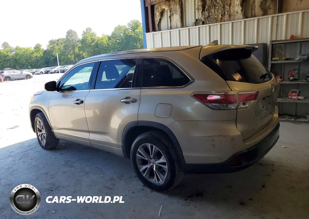 2014 Toyota Highlander Xle VIN:5TDKKRFH0ES020127 - 2