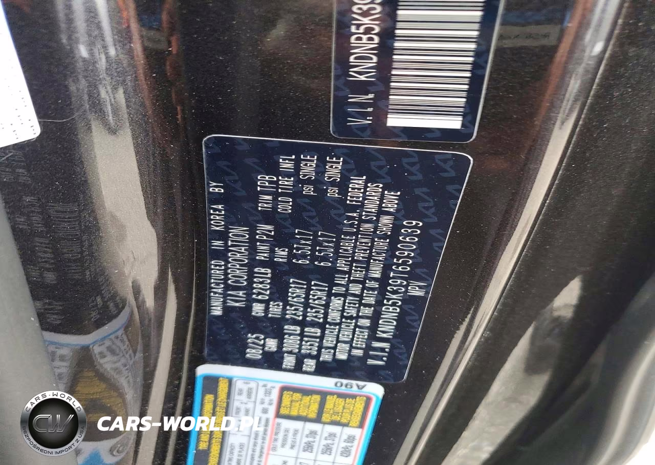 2026 Kia Carnival Lxs VIN:KNDNB5K39T6590639 - 14