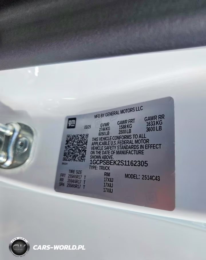 2025 Chevrolet Colorado VIN:1GCPSBEK2S1162305 - 13