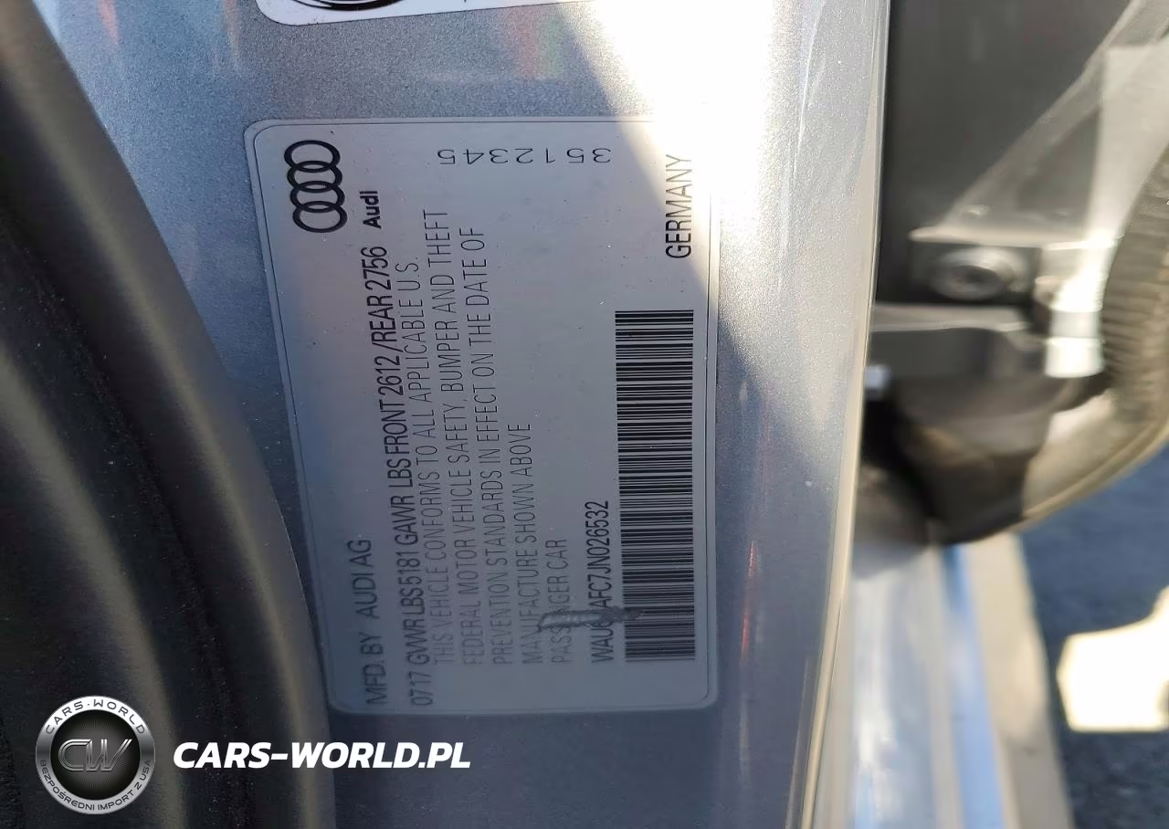 2018 Audi A6 Premium Plus VIN:WAUG8AFC7JN026532 - 12