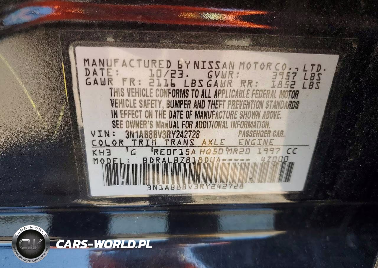 2024 Nissan Sentra S VIN:3N1AB8BV3RY242728 - 12
