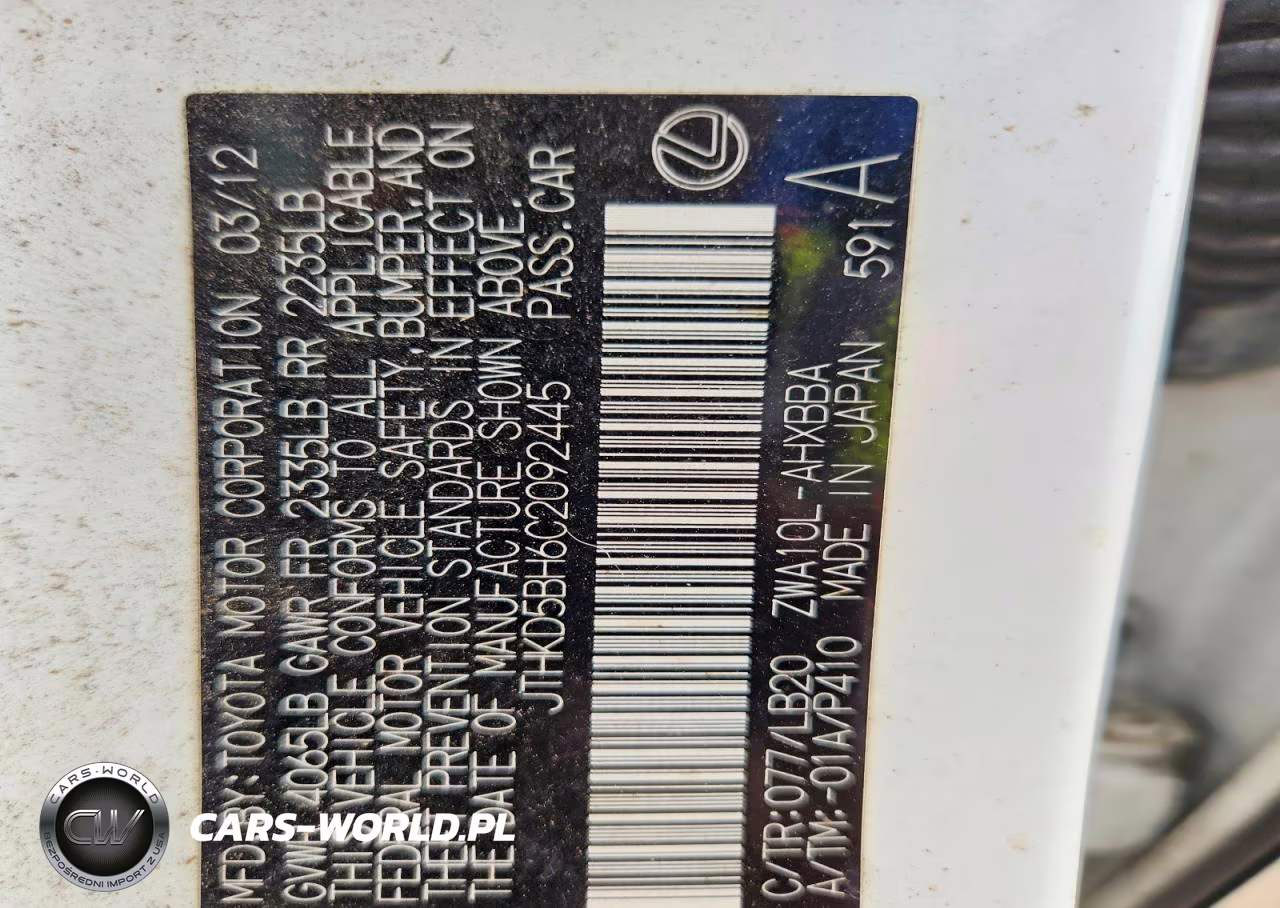 2012 Lexus Ct 200 VIN:JTHKD5BH6C2092445 - 12