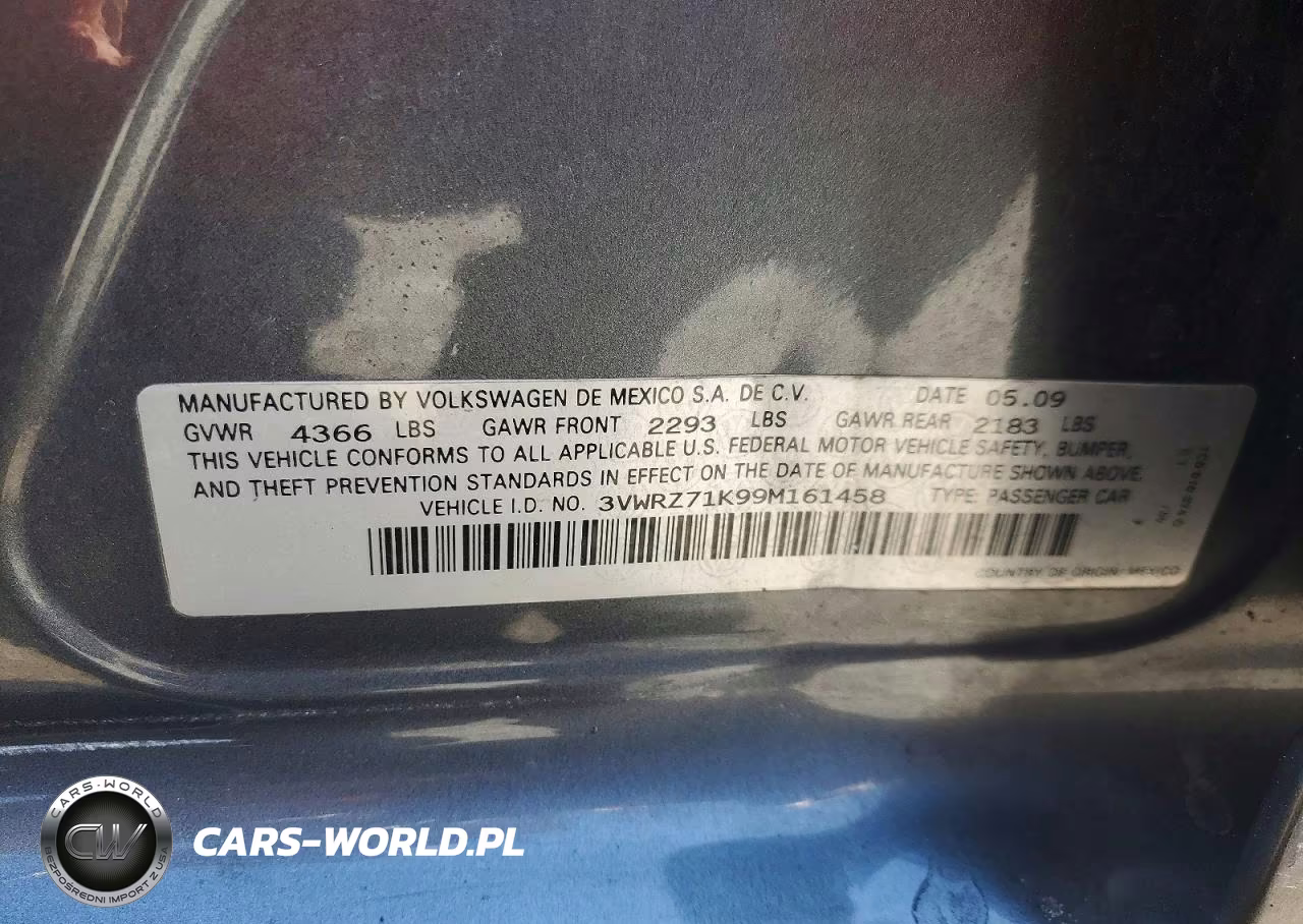 2009 Volkswagen Jetta Se VIN:3VWRZ71K99M161458 - 12
