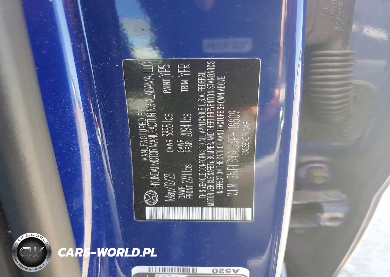 2023 Hyundai Elantra Sel VIN:5NPLS4AG3PH118809 - 12