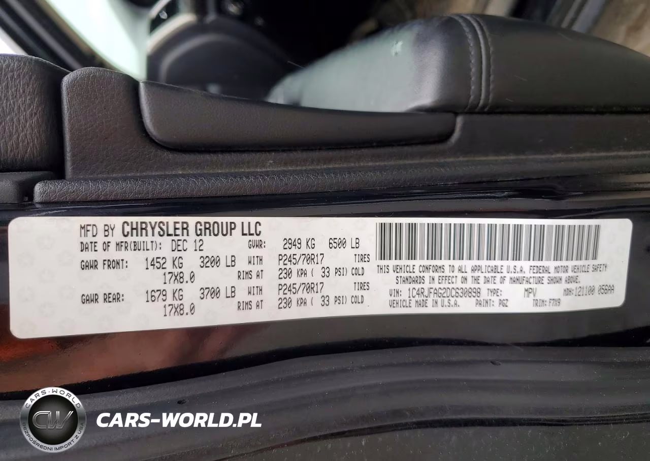 2013 Jeep Grand Cherokee Laredo VIN:1C4RJFAG2DC630898 - 13
