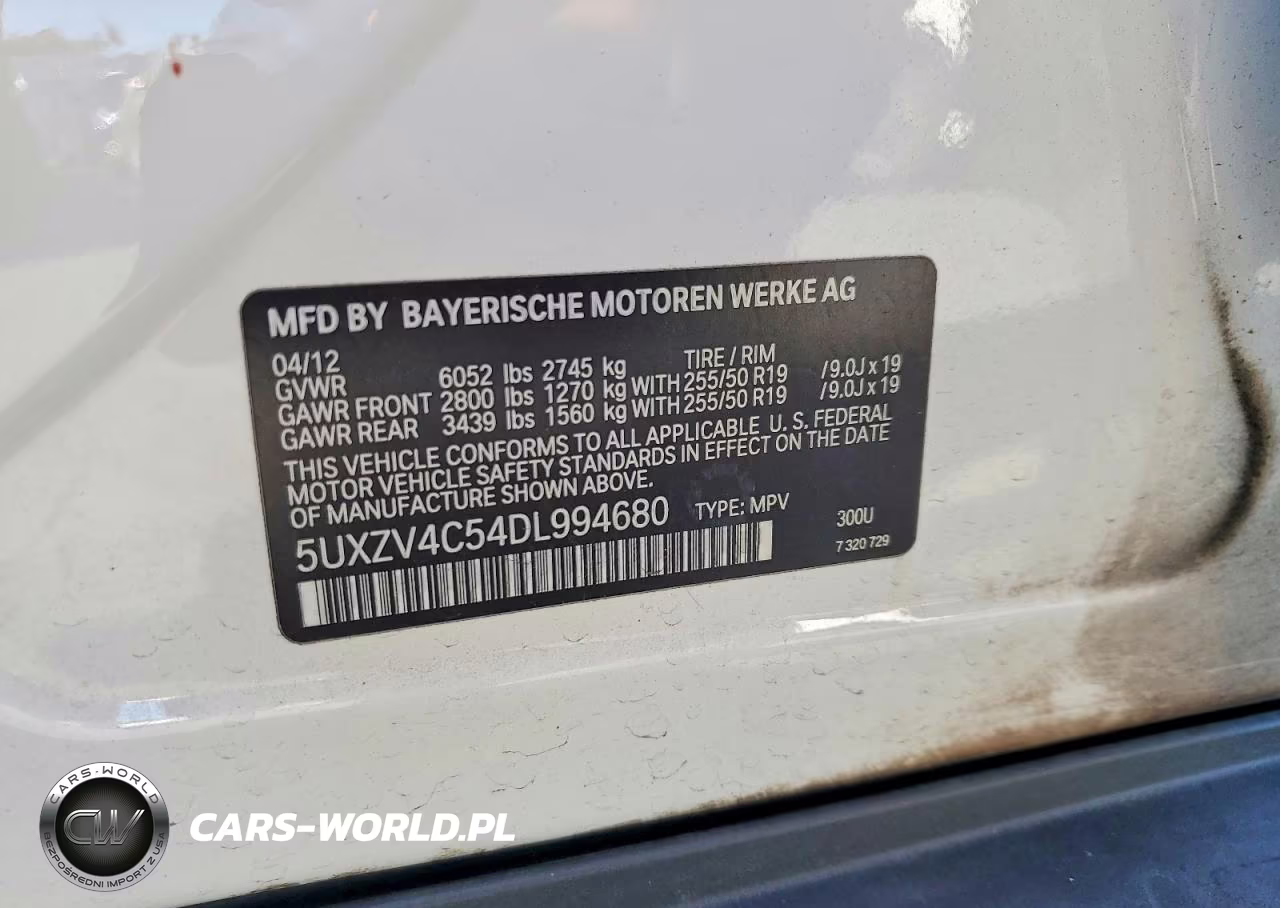 2013 BMW X5 xDrive35I VIN:5UXZV4C54DL994680 - 13
