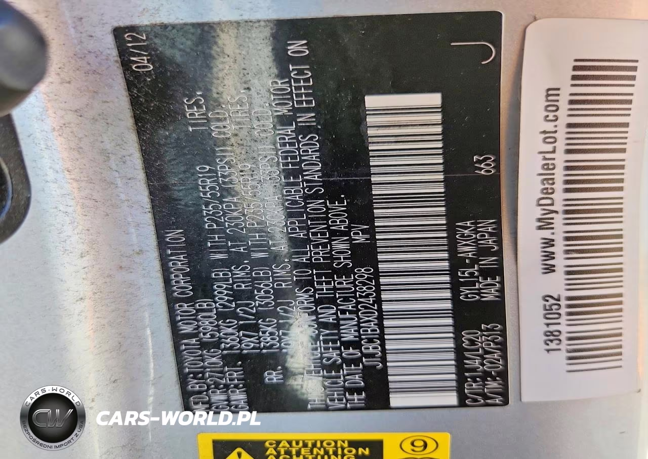 2013 Lexus Rx 450H VIN:JTJBC1BAXD2438298 - 14