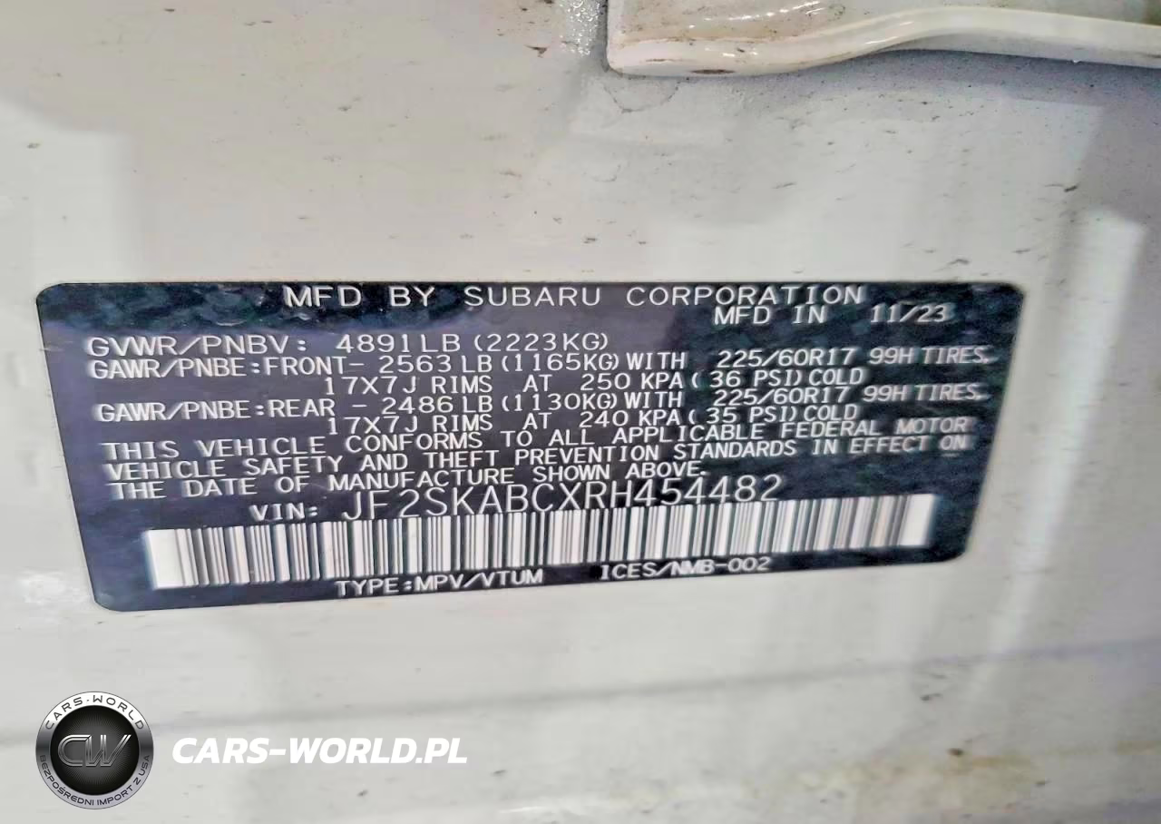 2024 Subaru Forester VIN:JF2SKABCXRH454482 - 13