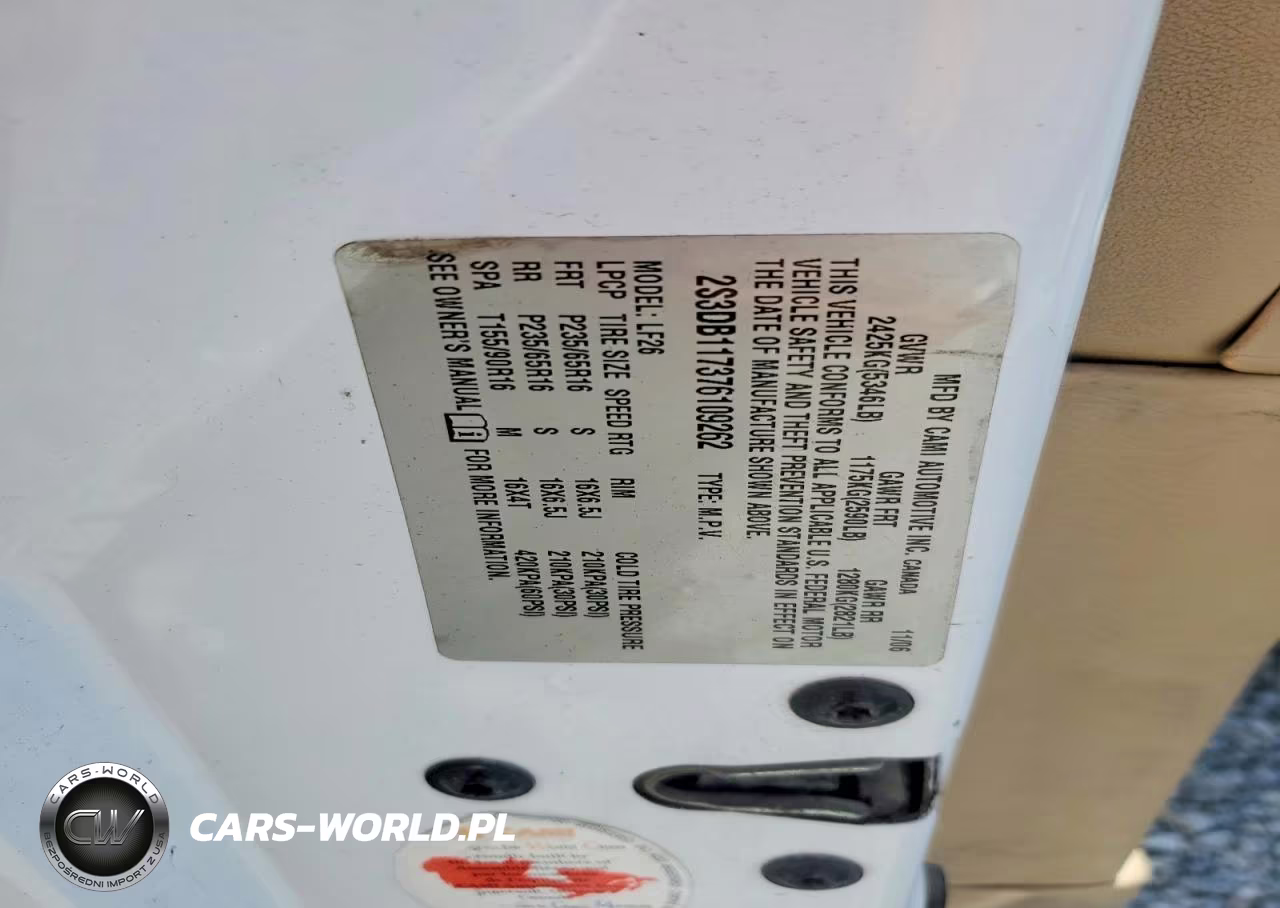 2007 Suzuki Xl7 VIN:2S3DB117376109262 - 14